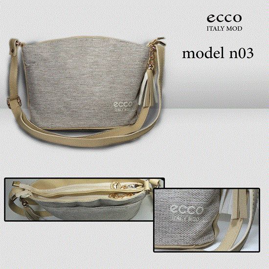 Picture of کیف دستی مجلسی زنانه کرمی ساده ecco