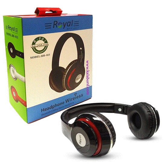 Picture of هدفون رویال مشکی مدل ROYAL wireless Headphone RH-811
