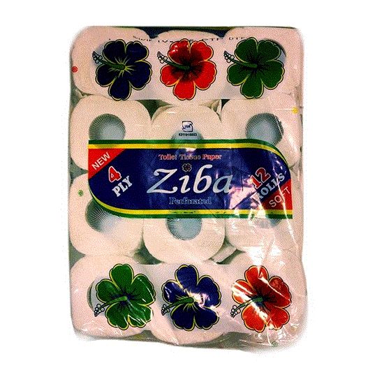 Picture of دستمال توالت رولی زیبا بسته 12 عددی