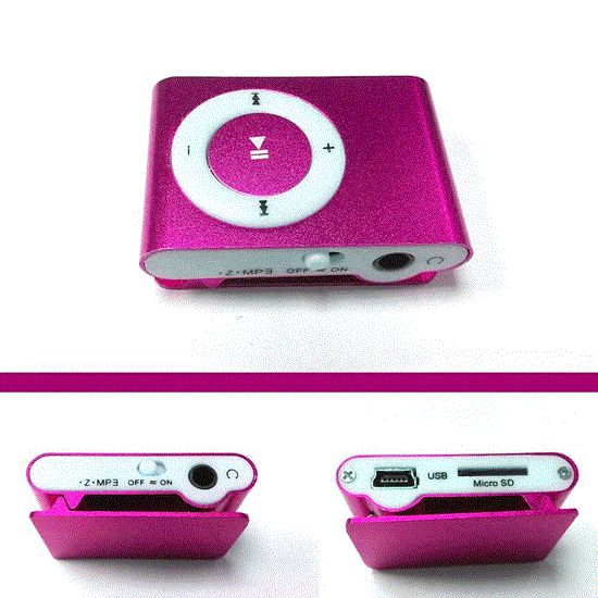Picture of پخش کننده موسیقی رنگ صورتی mp3player رم خور طرح اپل