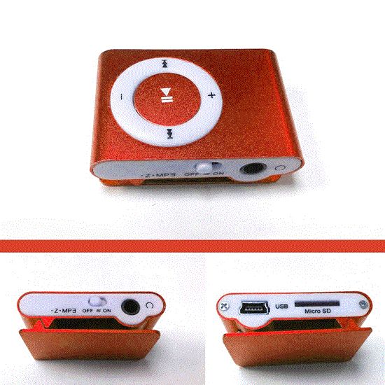 Picture of پخش کننده موسیقی رنگ قرمز mp3player رم خور طرح اپل
