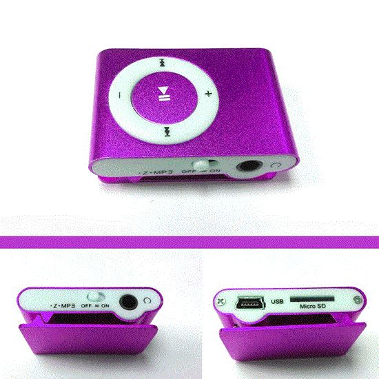 Picture of پخش کننده موسیقی رنگ بنفش mp3player رم خور طرح اپل