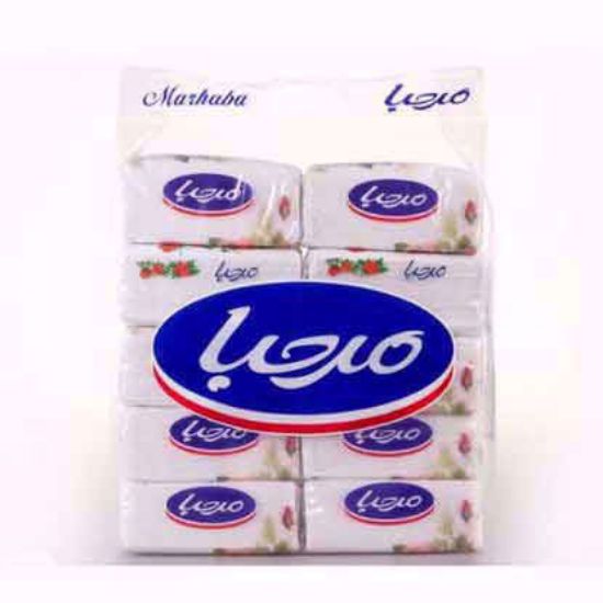 دستمال کاغذی اقتصادی مرحبا 10 عددی