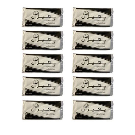 Picture of حوله یکبار مصرف 50 گرمی پاکیزان بسته 100 عددی