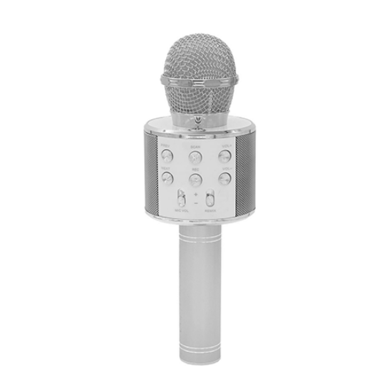 میکروفون اسپیکر WS-858 رنگ نقره ای