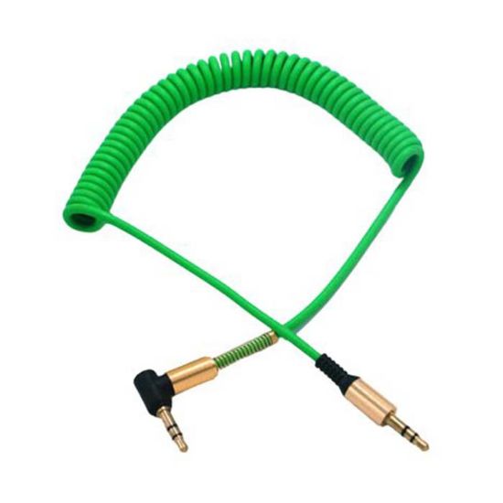 Picture of کابل AUX ریمکس مدل فنری طول 1.8 متر رنگ سبز