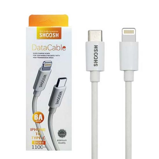 Picture of کابل تبدیل USB-C به لایتنینگ شوش مدل SH251i طول 1.1 متر