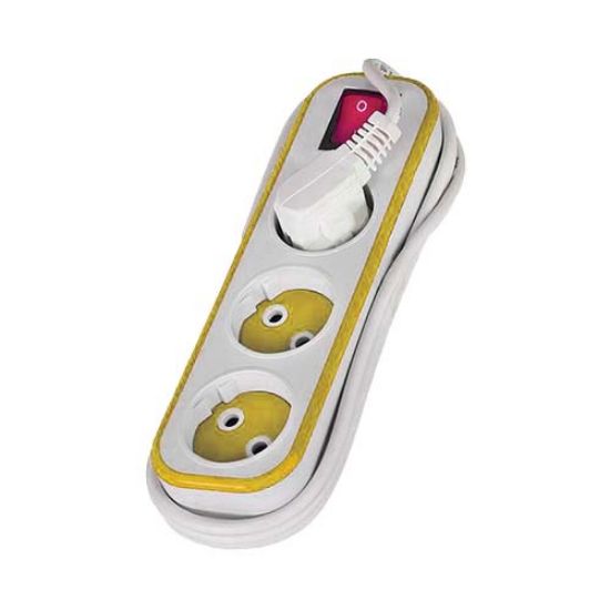 Picture of چندراهی برق دینا مدل D3000 طول 3.8 متر سفید زرد