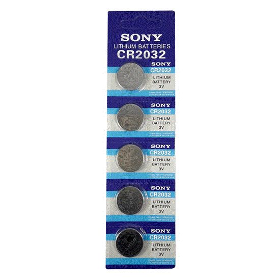 Picture of باتری سکه ای سونی مدل SONY CR 2032 بسته 5 عددی