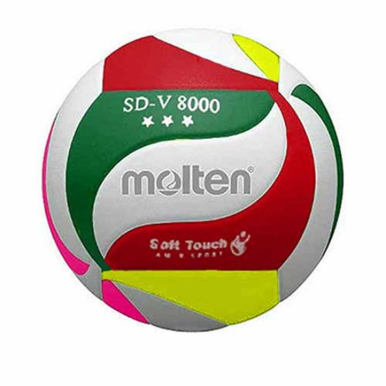 Picture of توپ والیبال مولتن مدل SD-V 8000 (قرمز/سبز/صورتی/زرد)