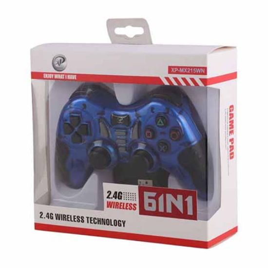 Picture of دسته بازی بی سیم ایکس پی پروداکت مدل MX215W آبی