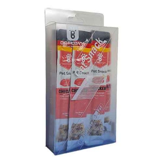 Picture of بستنی گربه بایو موزارا طعم مرغ بسته 12 عددی